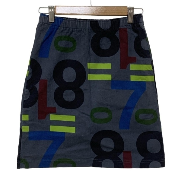 ミー/イッセイミヤケ me ISSEY MIYAKE ミニスカート - ライトグレー×ブルーグレー×マルチ レディース 数字 ボトムス拍卖