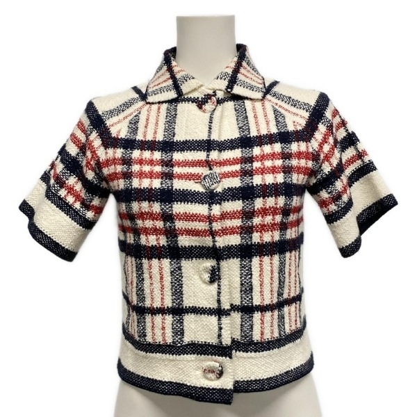ディオール/クリスチャンディオール DIOR/ChristianDior サイズI 38 224V13AM706 ショートスリーブジャケット コットン、ウール 美品拍卖