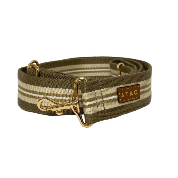 アタオ ATAO ショルダーストラップ - カーキ×ベージュ×マルチ 美品 ストラップ拍卖