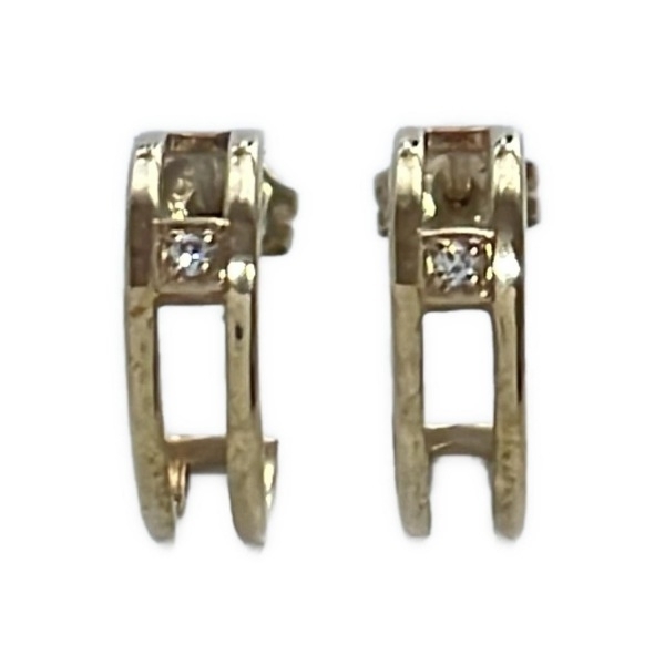 スタージュエリー STAR JEWELRY ピアス - K10PG×ダイヤモンド 総2Pダイヤ(片側1Pダイヤ)/ダイヤ総0.016カラット アクセサリー(耳)拍卖