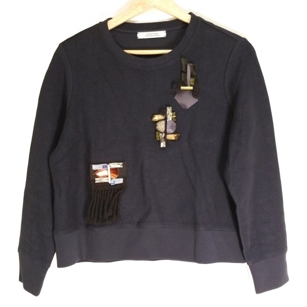 ドロシーシューマッハ DOROTHEE SCHUMACHER トレーナー サイズ1 S - ダークネイビー レディース 長袖/ビジュー(取り外し可) 美品拍卖
