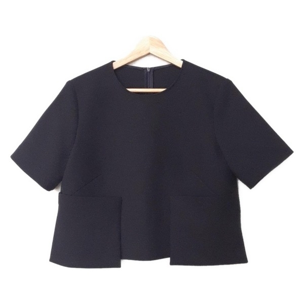 ルネ Rene 半袖カットソー サイズ36 S - ダークネイビー レディース クルーネック 美品 トップス拍卖