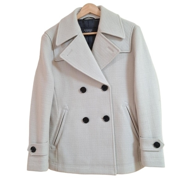 バーバリーブラックレーベル Burberry Black Label Pコート サイズS - ライトグリーン グレージュ メンズ 長袖/冬 コート拍卖