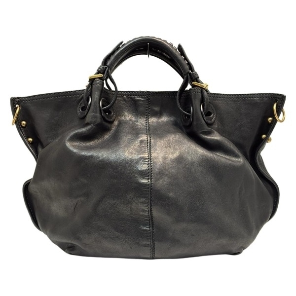 アンドレアマビアーニ ANDREA MABIANI トートバッグ - レザー 黒 バッグ拍卖