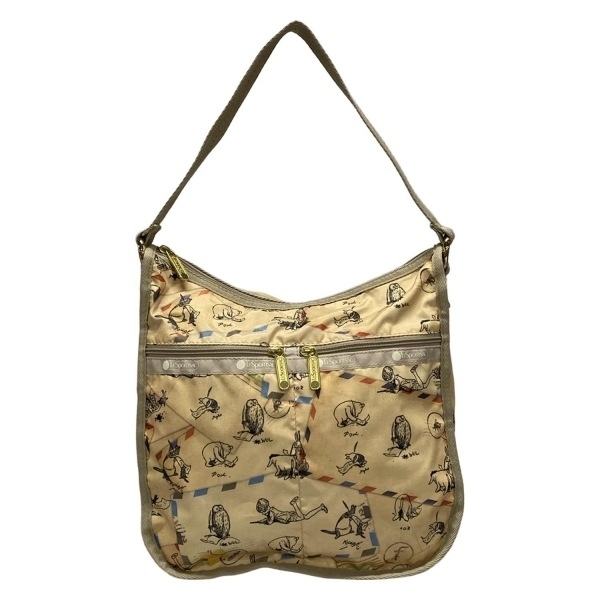 レスポートサック LESPORTSAC ハンドバッグ - アイボリー×マルチ クマのプーさん/ディズニー/ミニバッグ/クラッシックプー バッグ拍卖