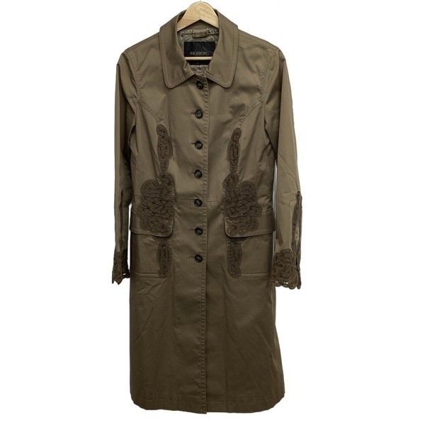 インゲボルグ INGEBORG サイズ11 M - グレーベージュ レディース 長袖/レース/ロング丈/春/秋 コート拍卖