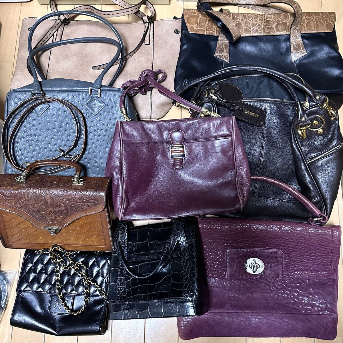 LUPO FURLA ヴァレンティノ BARADANI a.testoni CICI他 ブランド ノーブランド ハンドバッグ ショルダー トート 9点まとめセット ジャンクH拍卖