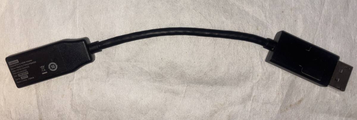 200円 中古品 ○ Lenovo DisplayPort - HDMI アダプター ○拍卖