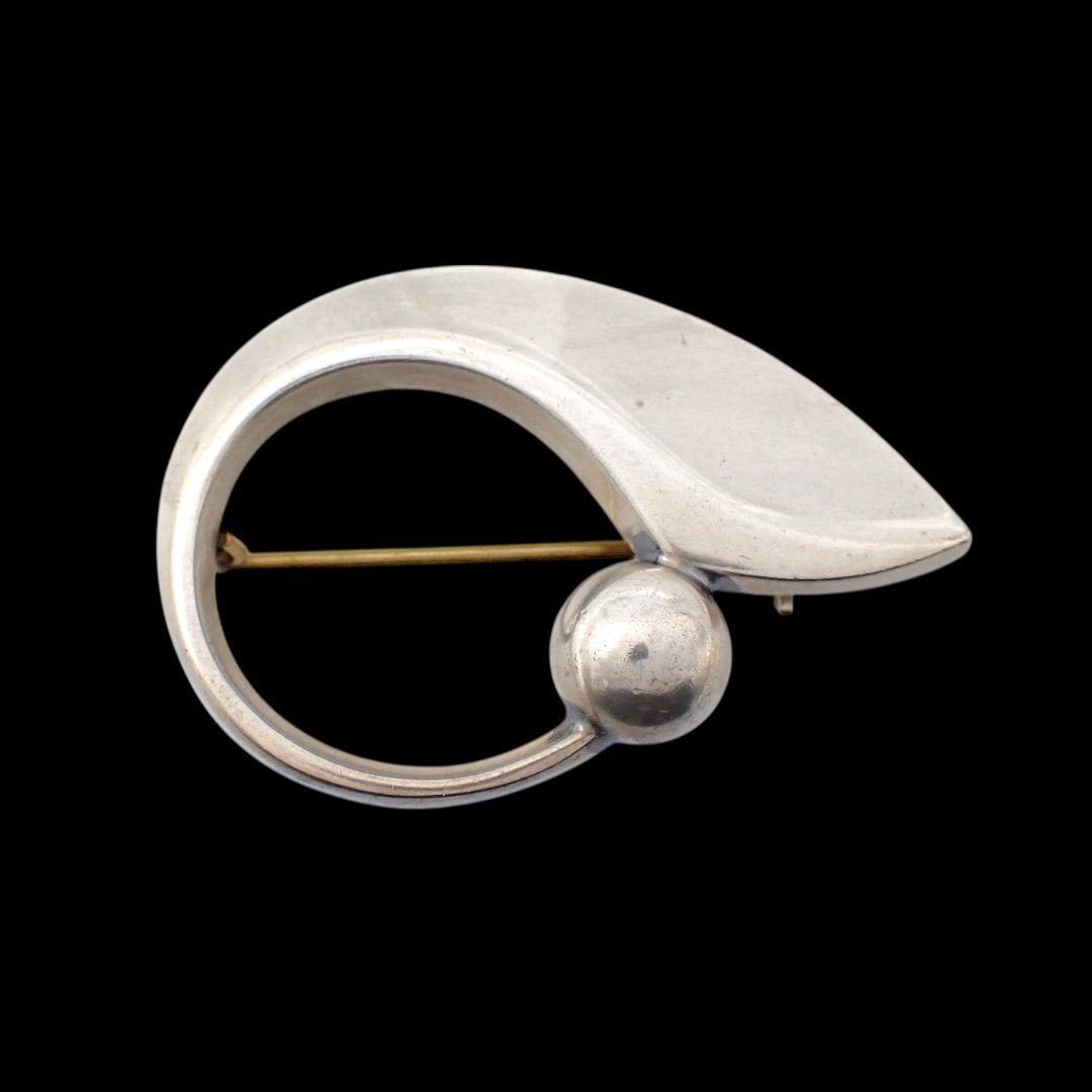 ジョージジェンセン Georg Jensen HaH ハンスハンセン ブローチ ピンブローチ コーサジュ 925 シルバー 4247拍卖
