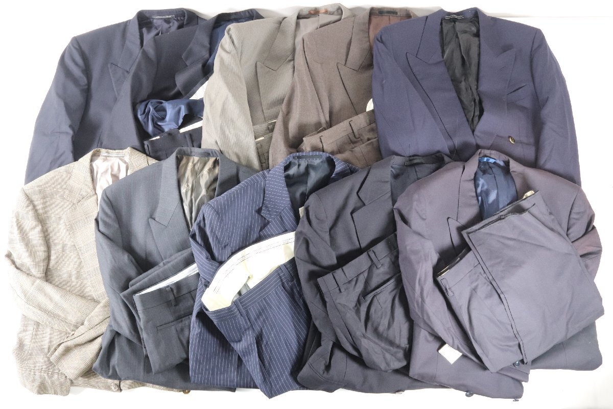 【10点】dunhill ダンヒル スーツ セットアップ ジャケット スラックス メンズ 紳士 まとめ売り 9262-AM拍卖