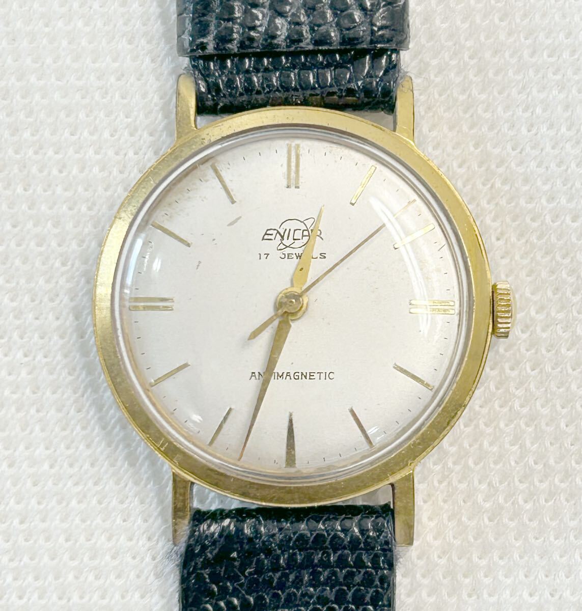 ENICAR エニカ 手巻き ウルトラソニック 腕時計 アンティーク ヴィンテージ 稼働品 17石 現状品拍卖