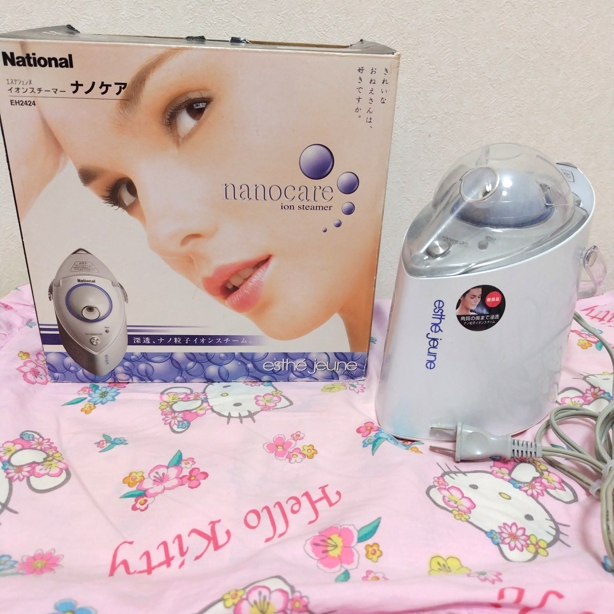 National Panasonic パナソニック ナノケア スチーマー エステジェンヌ イオンスチーマー EH2424 イオンスチーマー  美顔器 美容家電拍卖
