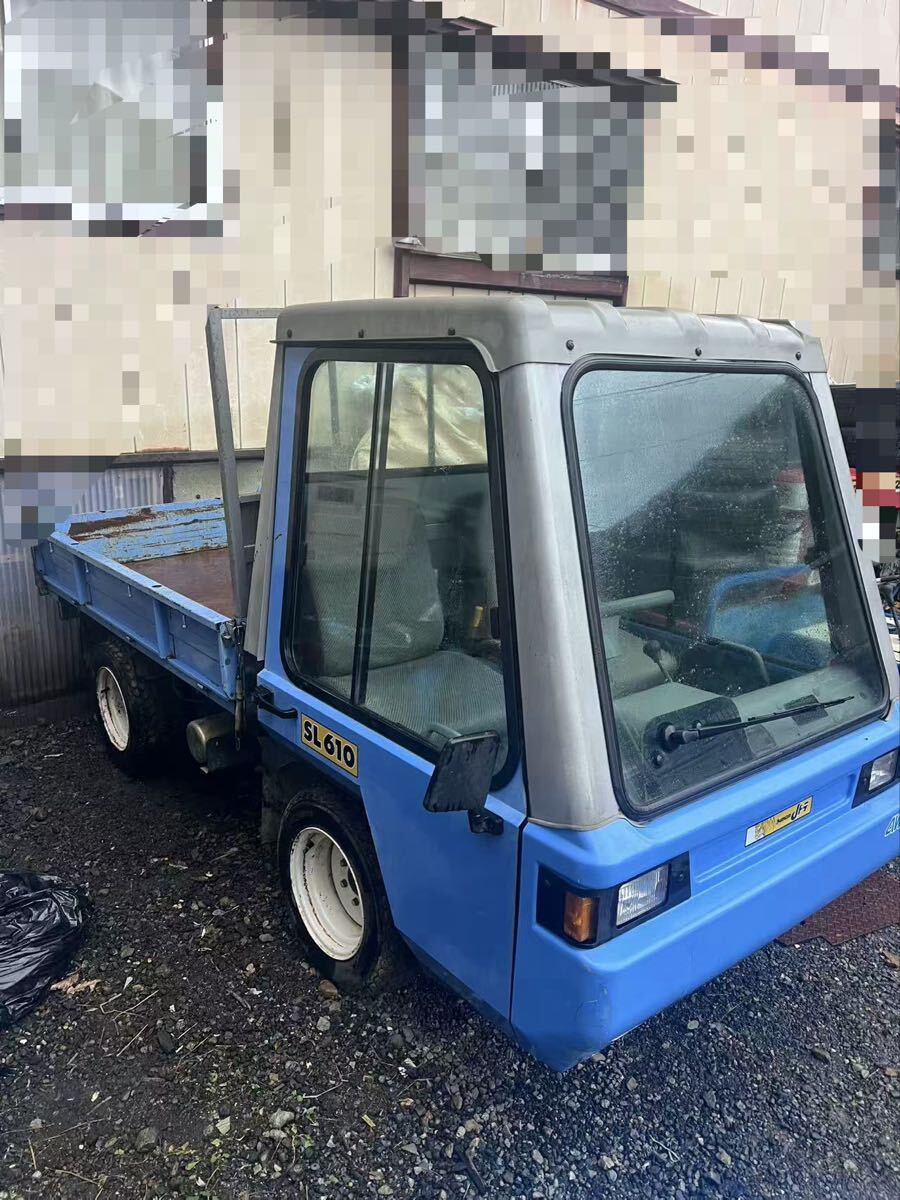 アテックス SL610 ディーゼル 10馬力 1133時間 オイル漏無し エンジン好調!キャビン付運搬車 乗用運搬車 油圧 ダンプ 四駆4WD 拍卖