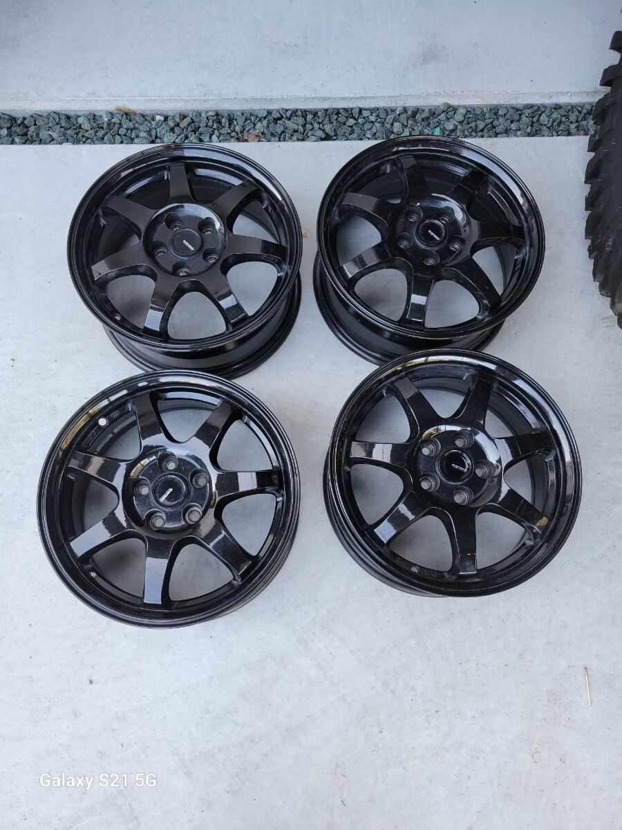 G-SPEED アルミホイール 15インチ 6J pcd100 5穴 5h 4本セット +43 トヨタ シエンタ プリウス拍卖