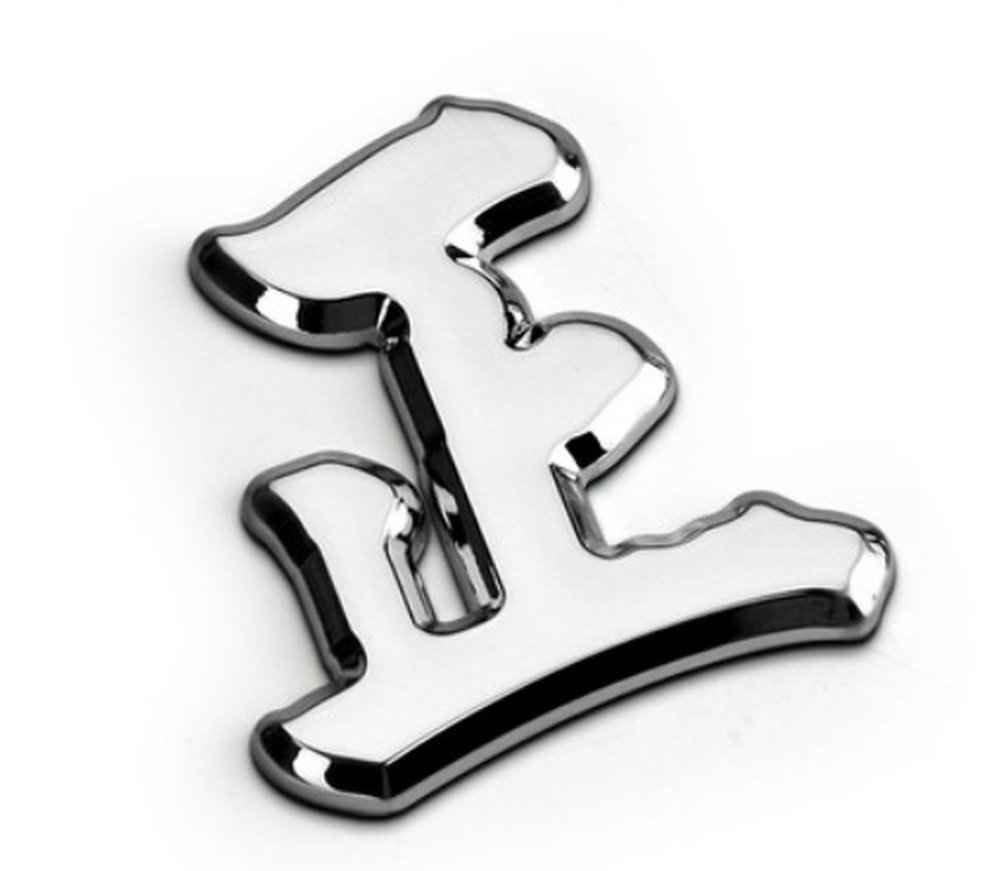 送料無料! 文字シリーズ 漢字「正」シルバー メタルステッカー 日本語 金属製 3D 立体 重量 ずっしり エンブレム 両面テープ 簡単 貼付け拍卖