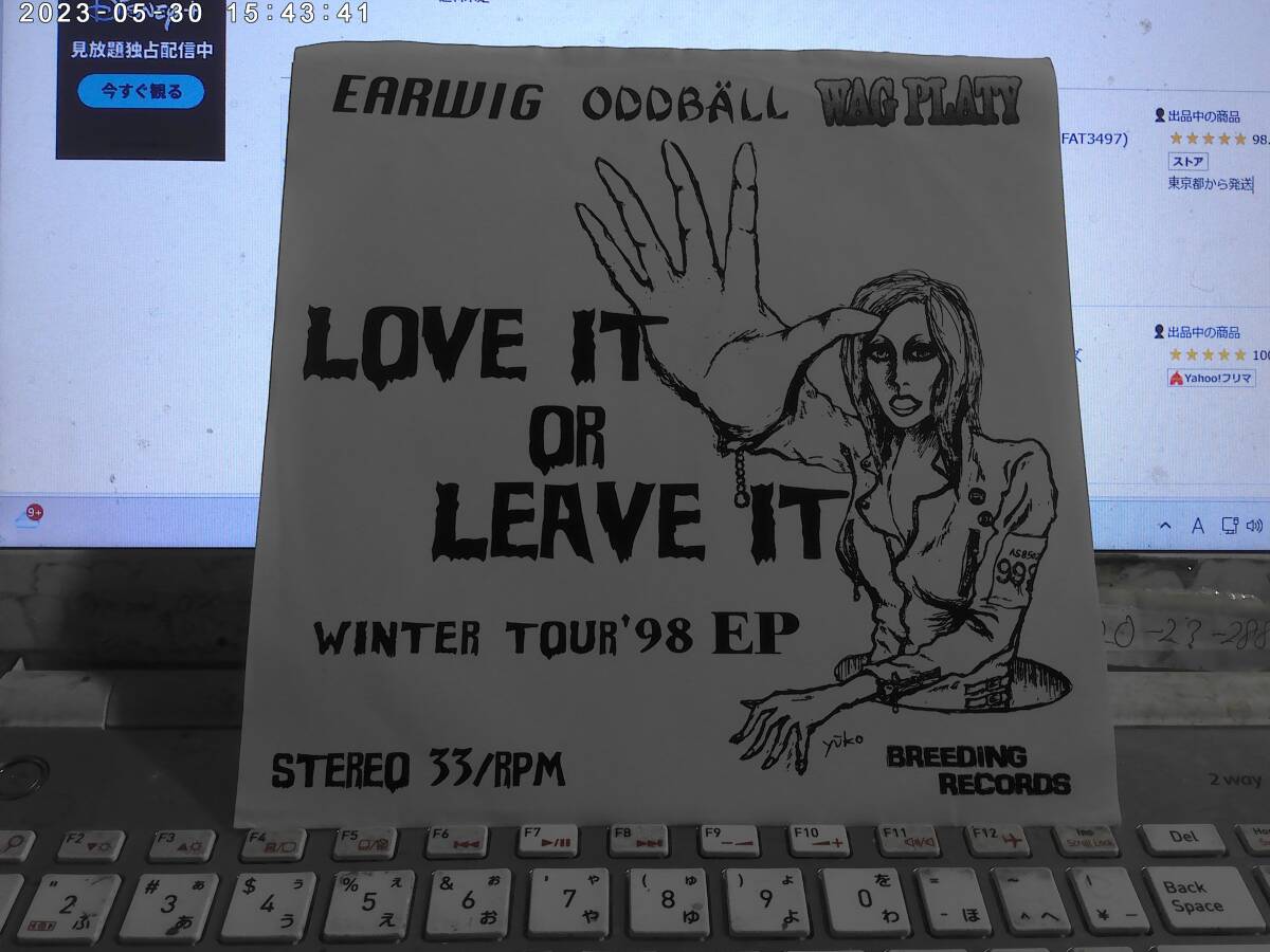 V.A. / LOVE IT OR LEAVE IT -WINTER TOUR'98 EP 7“ EARWIG ODDBALL WAG PLATY ジャパニーズハードコア拍卖