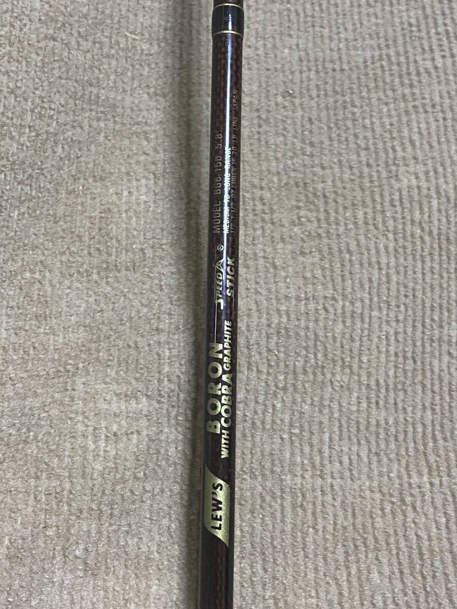 LEW'S BORON with COBRA GRAPHITE SPEED STICK BG6-158 5'8" 1/2〜1 1/2 oz 15〜30lb ルー ダイコー スピードスティック ボロン拍卖