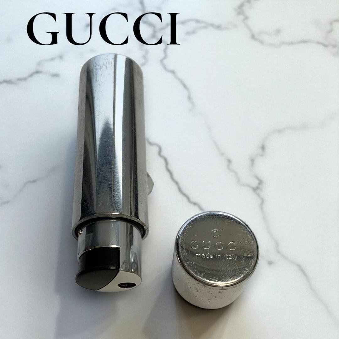 希少 グッチ GUCCI ライター メタル シルバー イタリア製 ヴィンテージ メンズ ブランド 箱 保存袋付 送料無料!拍卖