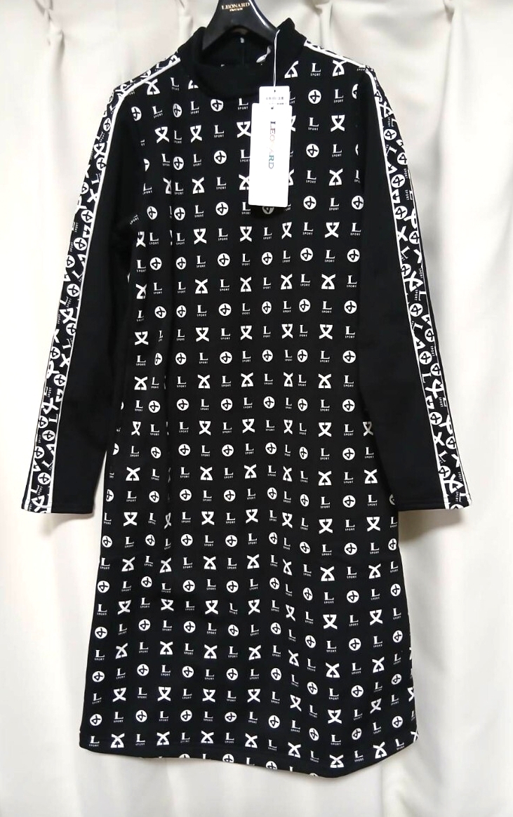 【未使用】 レオナールスポーツ 厚手 裏起毛 ワンピース ロングチュニック 38拍卖