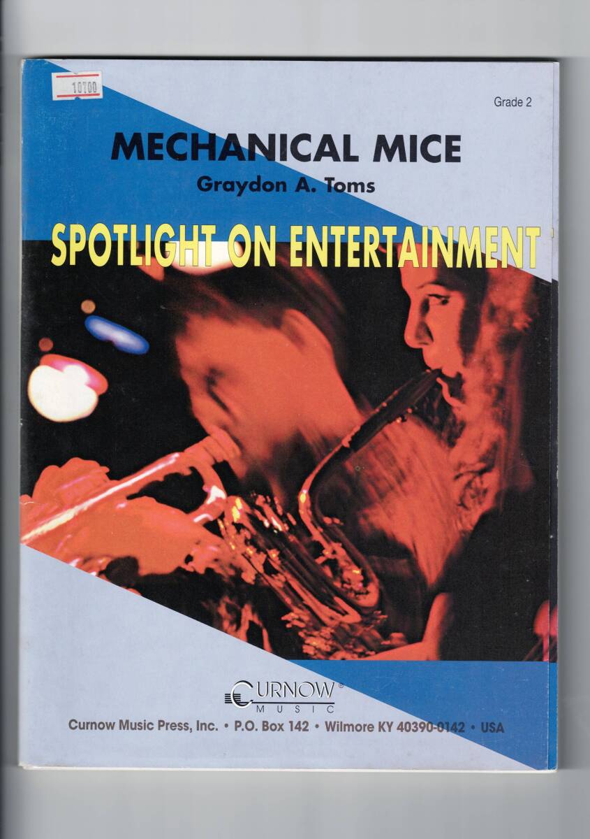 送料無料 吹奏楽楽譜 グレイドン・A.トムズ:機械じかけのネズミ 試聴可 スコア・パート譜セット拍卖