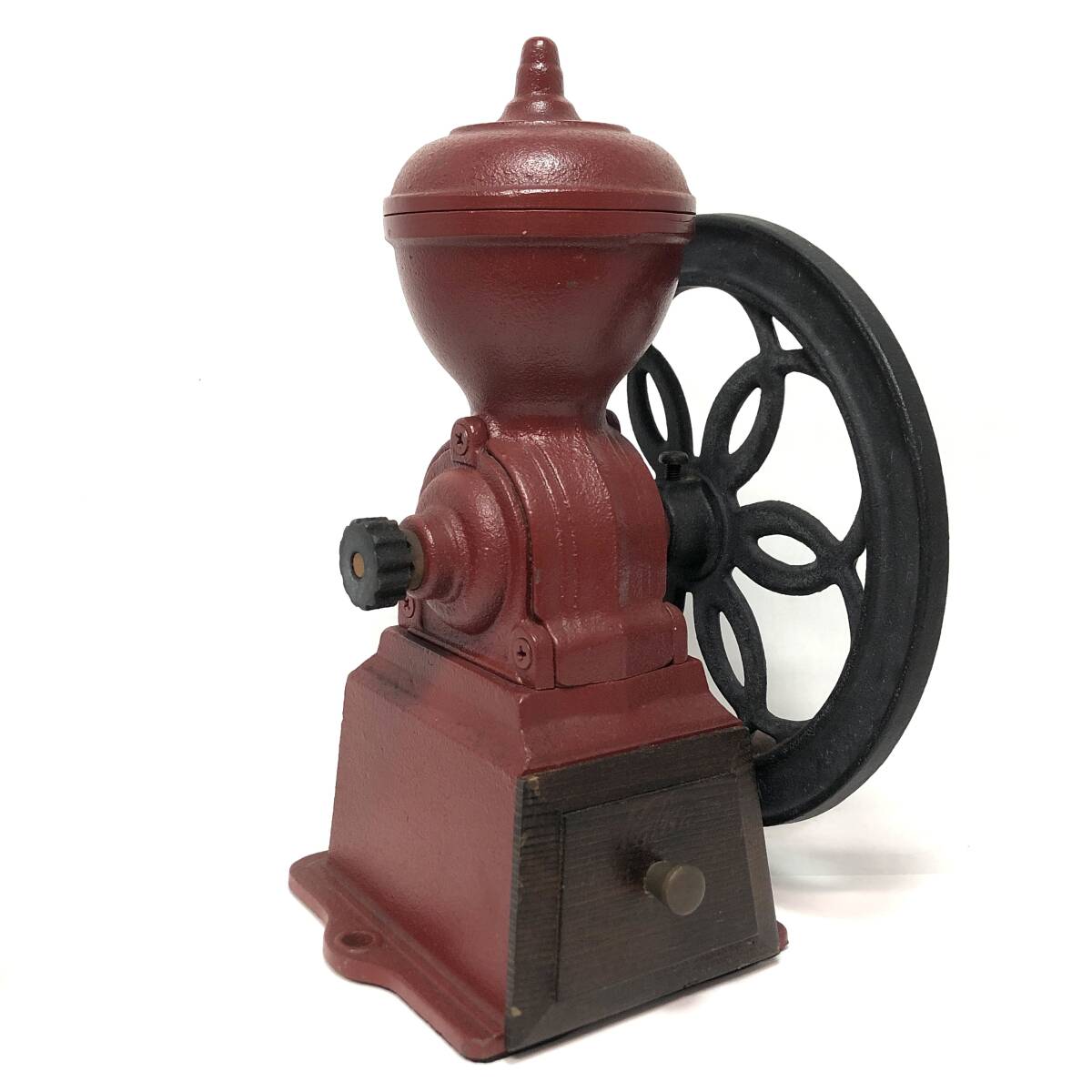 *Kalita コーヒーミル ダイヤミル 手動式 手挽き 赤系 卓上 キッチン 珈琲 金属製 レトロ インテリア カリタ拍卖