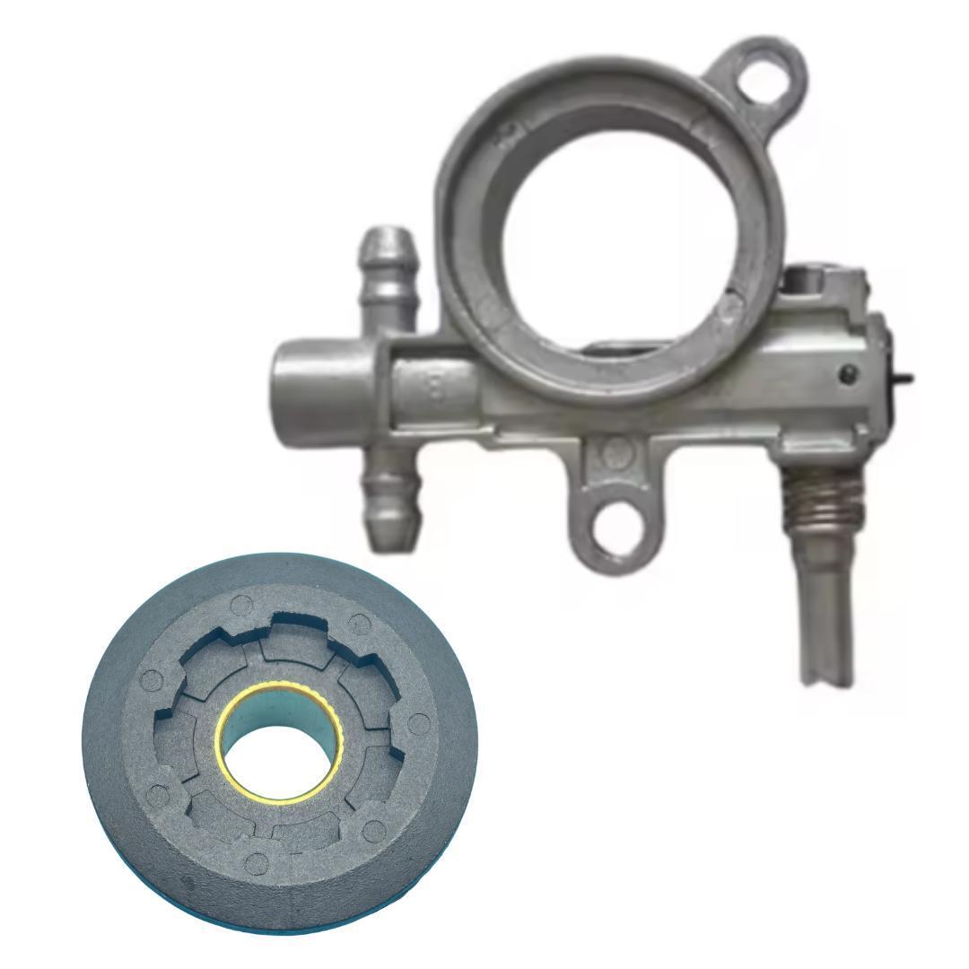 ゼノア オイルポンプ ウォームギア セット G2500 G3200 G3500 GZ3500 チェーンソー 部品 2450-56111 2450-35221 互換 管理J3拍卖