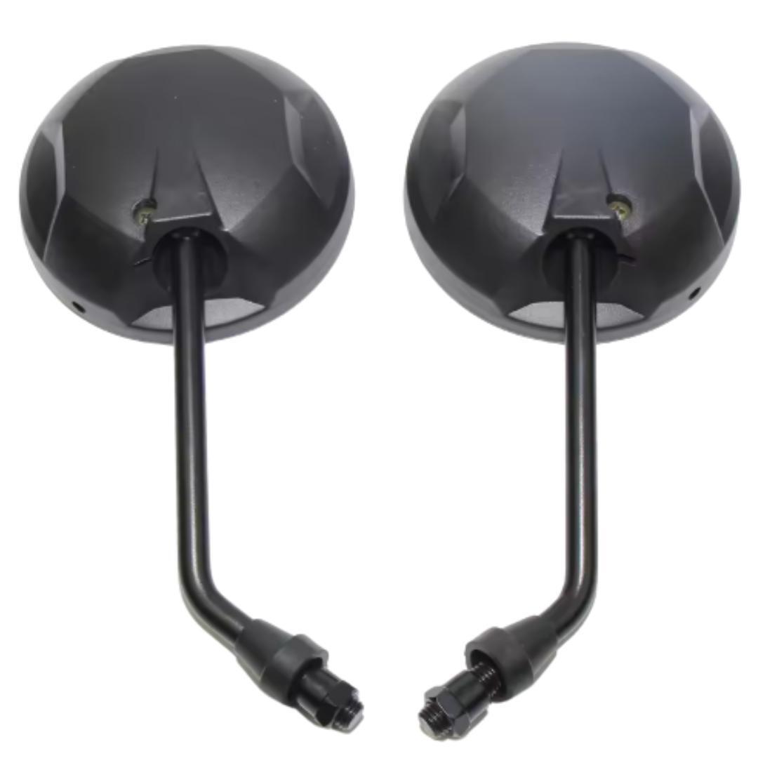 ズーマーX グロム ショートミラー MSX125 左右セット M10 P1.25 正ネジ 黒 交換 補修 ZOOMER-X GROM 互換品 管理D2拍卖