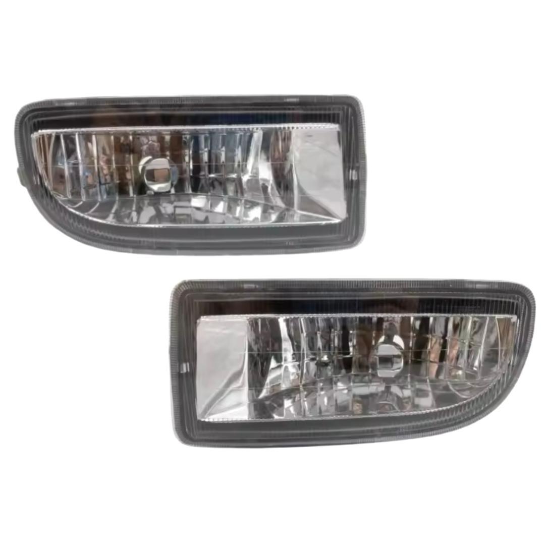 ランクル100 フォグランプユニット 左右セット 純正タイプ 光軸調整付き HB4対応 クリアレンズ メッキインナー H10.1〜H19.7対応 管理Z1拍卖