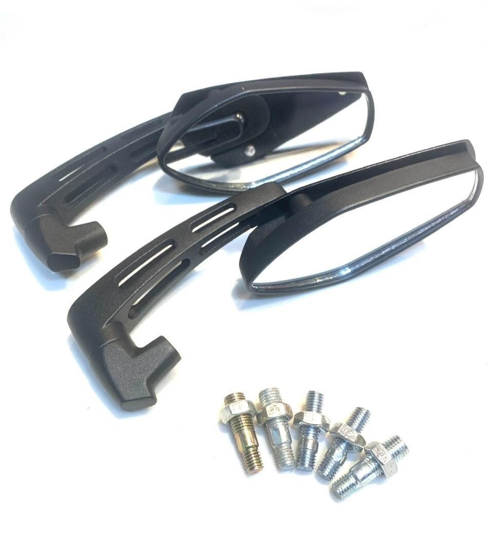 汎用 GTミラー M10 M8 バイクミラー サイドミラー 正ネジ 逆ネジ ブラック モンキー PCX ズーマー ディオ グロム マジェスティ 交換 管理D3拍卖