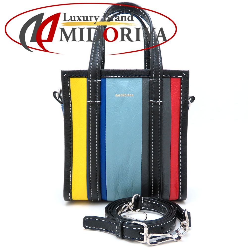 BALENCIAGA バレンシアガ バザールショッパーXXS 513988 ハンドバッグ 2Way レザー マルチカラー メンズ/352785【中古】拍卖