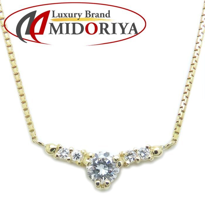 LA SOMA ラソウマ ダイヤモンド ネックレス ダイヤモンド0.41ct K18YG イエローゴールド レディース/294418【中古】拍卖