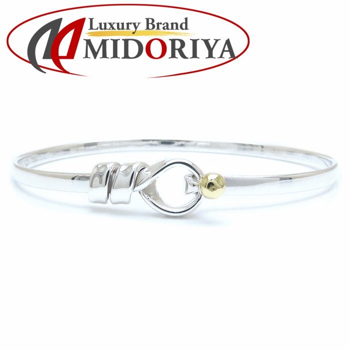 TIFFANY&Co. ティファニー フック&アイ バングル シルバー925xK18YG イエローゴールド レディース/294353【中古】拍卖