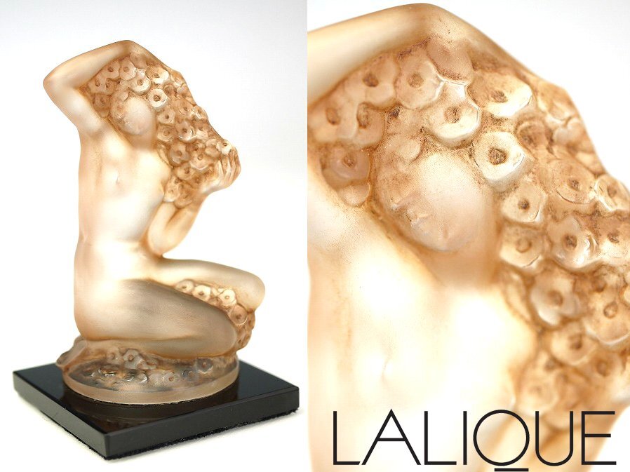 ■本物保証■【LALIQUE/ラリック】FLOREAL 立像 パチネ彩 Marcilhac 1184bis■1942年■クリスタルガラス■拍卖
