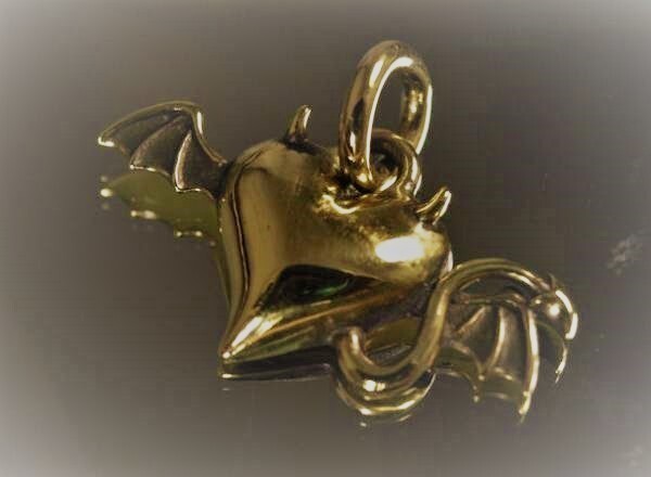 真鍮製★デビルハート★悪魔のハート★ペンダント拍卖