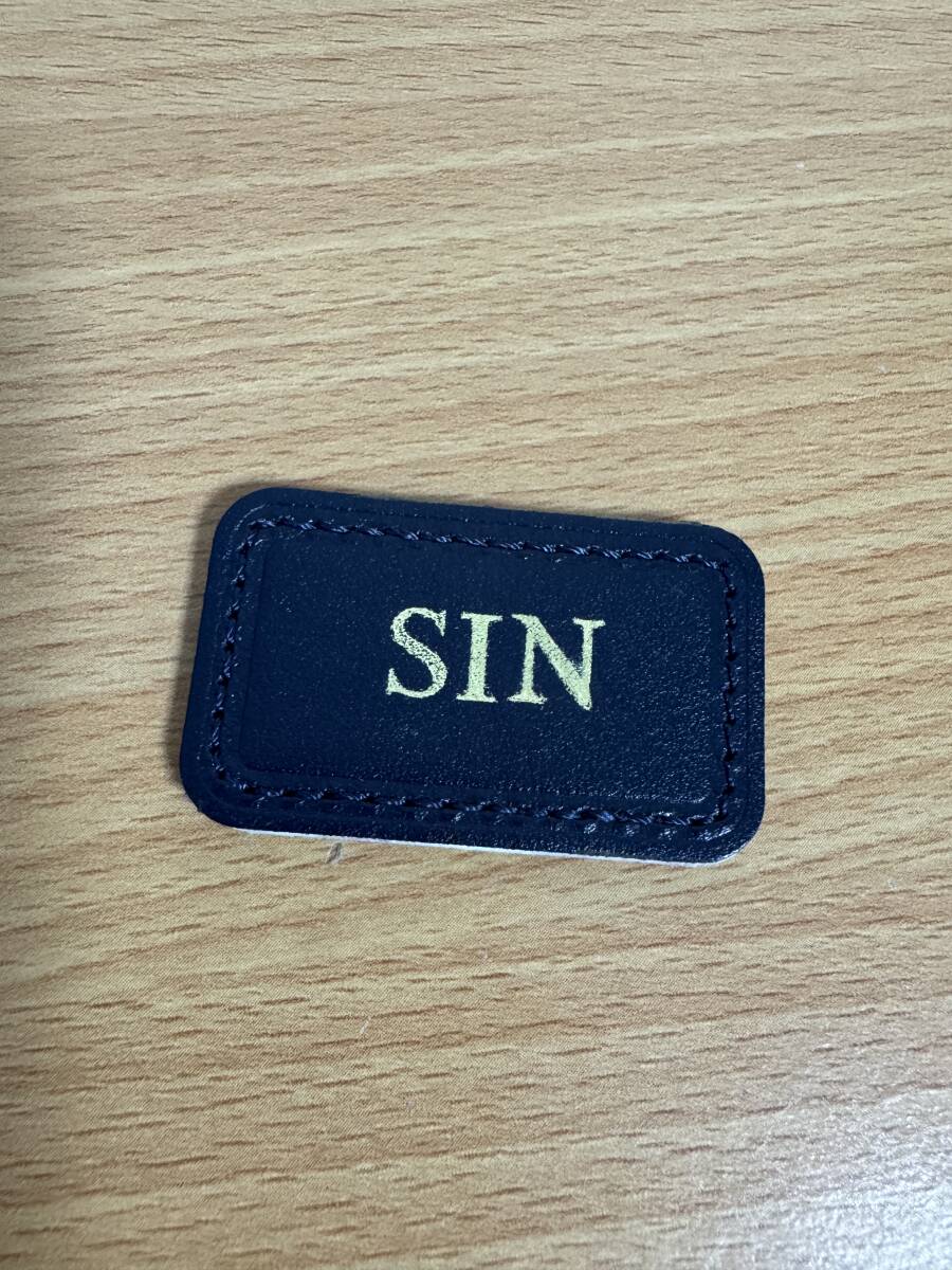 限定販売●純正品●新品同様●TUMI トゥミ ALPHA 3way シリーズ用 レザー パッチ ネーム パッチ (小) 5x3cm 濃紺 SIN拍卖