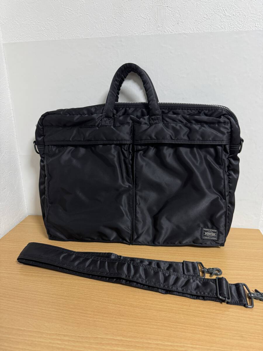 新型●希少●極美品●ポーター PORTER 吉田カバン タンカー 2way BRIEFCASE ブリーフケース 黒拍卖