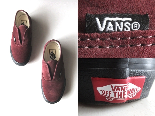 美品 VANS バンズ 2021年モデル 限定 AUTHENTIC SLIP ノンシューレース オールスエード オーセンティック スリッポン スニーカー US5 23cm拍卖