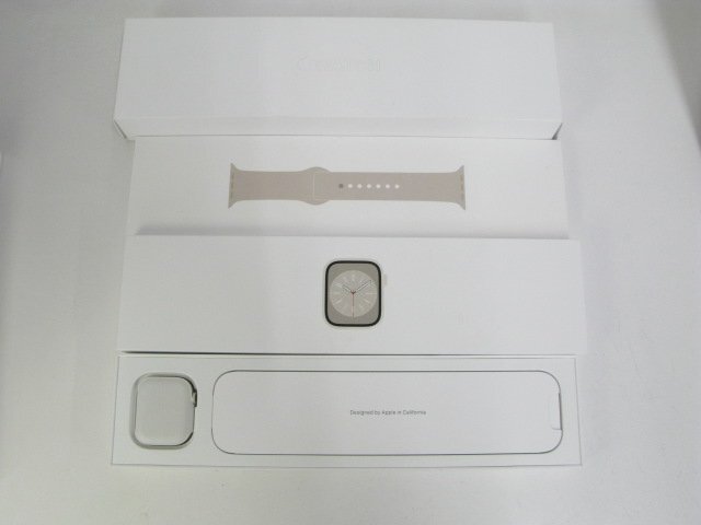 新品 未使用 Apple Watch Series 8 41mm GPS スターライトアルミニウム MNP63J/A 【no5036】拍卖