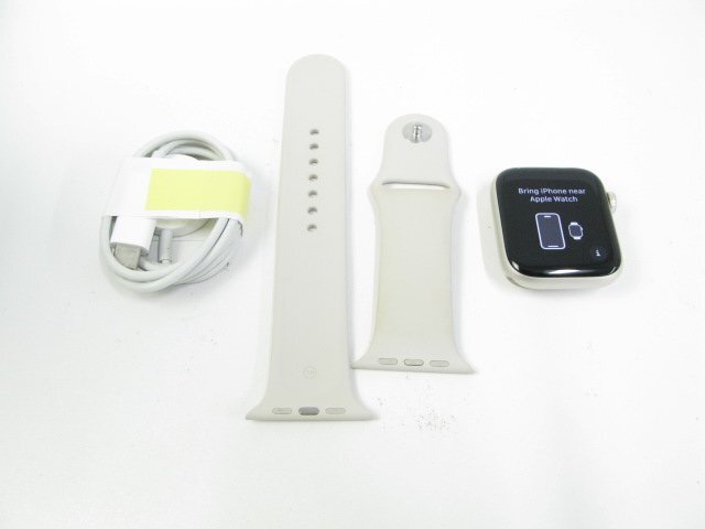 良品 AppleWatch SE第2世代 44mm 32GB MNJX3J/A GPS A2723 スターライト アルミニウム 【S0998】拍卖