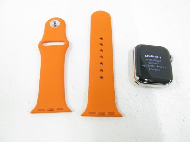 良品 AppleWatch Series5 HERMES 40mm LTE 32GB NX5M2J/A A2156 ステンレススチール 【S1141】拍卖