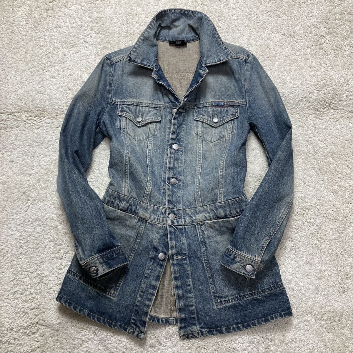 ディーゼル M デニム ジャケット DIESEL Gジャン ジージャン レディース コート アウター ジャンパー ブルゾン 古着拍卖