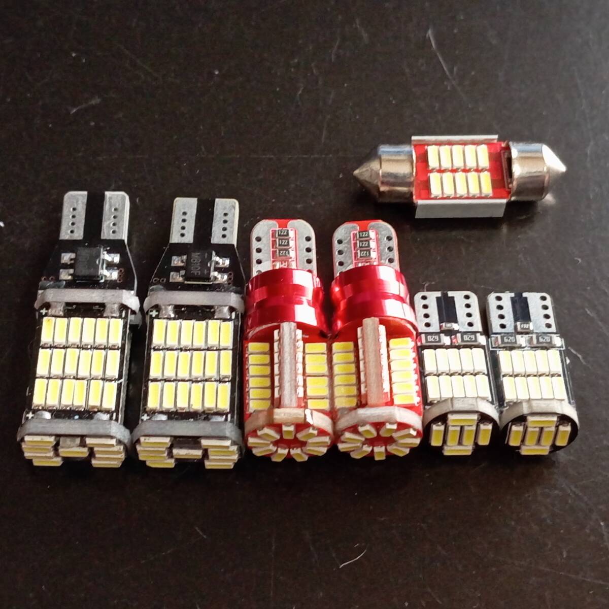 爆光7個セット! アルトラパン HE22S バックランプ ポジション球 T10 LED ルームランプ ホワイト スズキ /45/57/26/t31拍卖