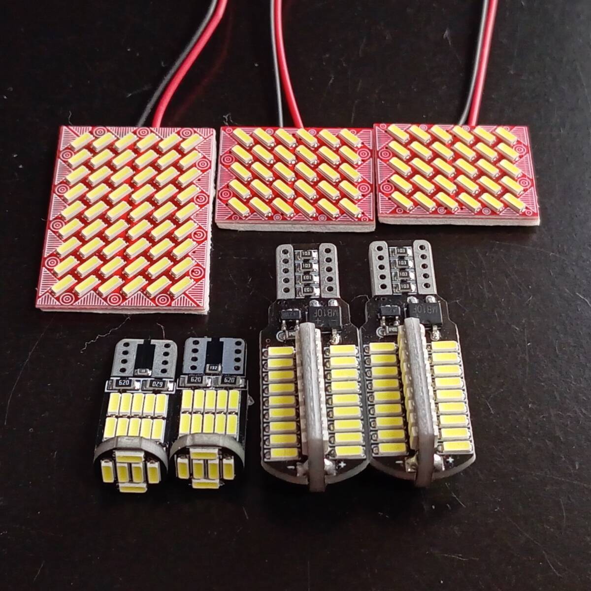 LA650S LA660S タントファンクロス 超爆光!T10 LED ルームランプ バックランプ 7個セット ホワイト ダイハツ/s54/s30/72/26拍卖