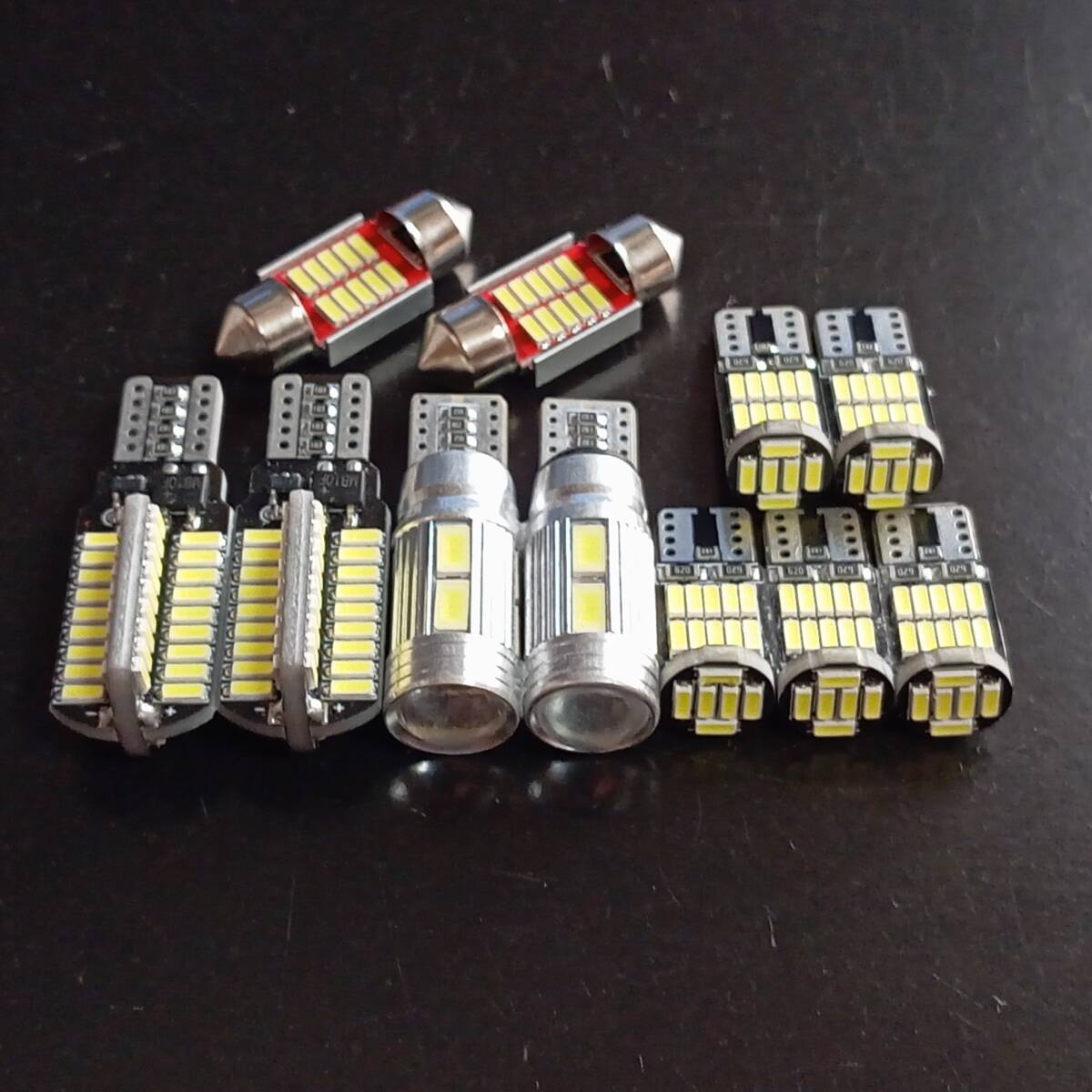 11個セット!タントカスタム L375S/L375/L385/L385S T10 LED 室内灯 バックランプ ナンバー灯 ルームランプ ダイハツ /72/57/26/t31拍卖