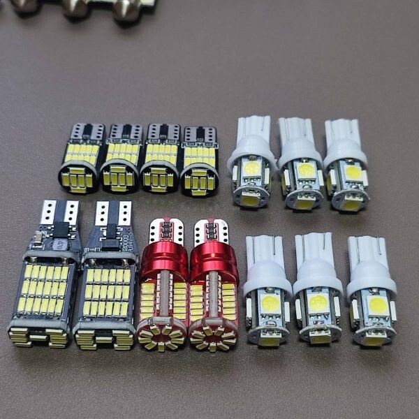 爆光14個セット!ルームランプ トヨタ ルーミー M900A M910A バックランプ ポジション球 ナンバー灯 室内灯 T10 LED ホワイト /45/57/26/5拍卖