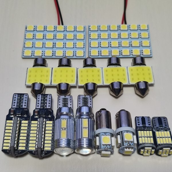 200系 ハイエース 6型 スーパーGL 標準 超爆光! T10 LED ルームランプ バックランプ ナンバー灯 13個セット トヨタ /s24/10/b9/26/t31拍卖