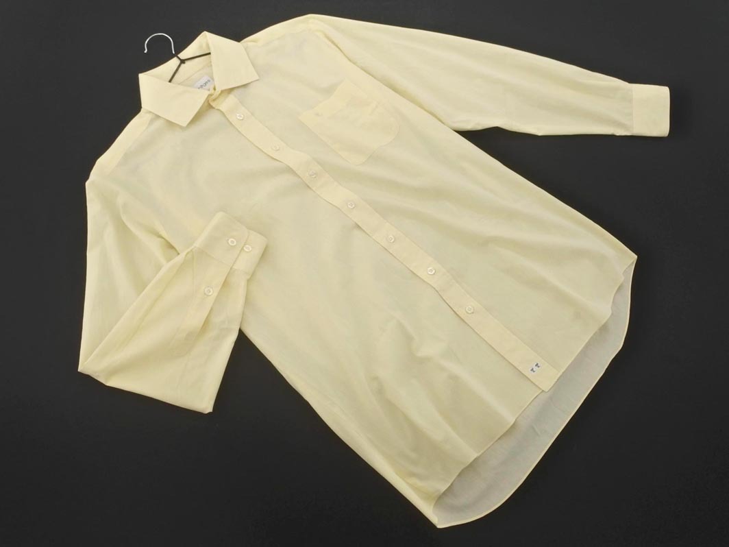Courreges クレージュ 大きいサイズ 刺繍 シャツ size19/クリーム ◇■ ☆ fja1 メンズ拍卖