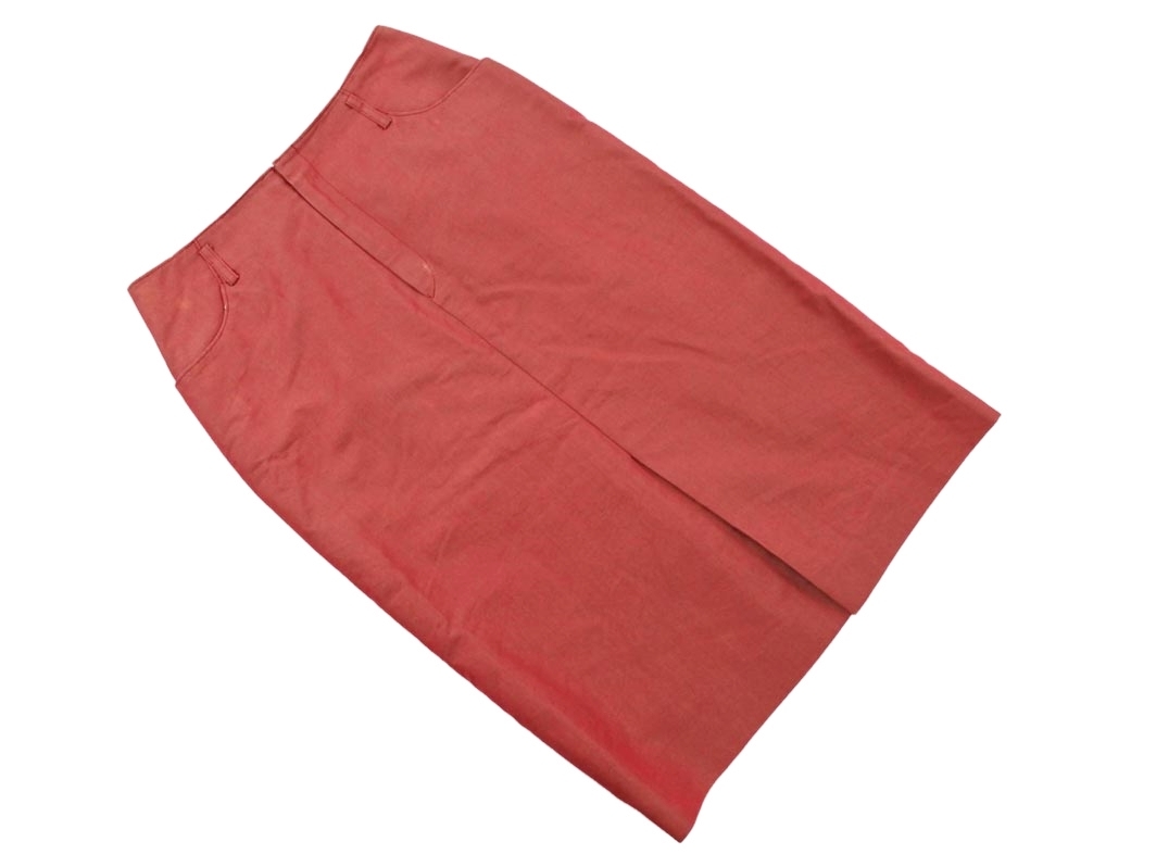 ネコポスOK ROPE ロペ スリット タイト スカート size63 90/赤 ◇■ ☆ fja1 レディース拍卖