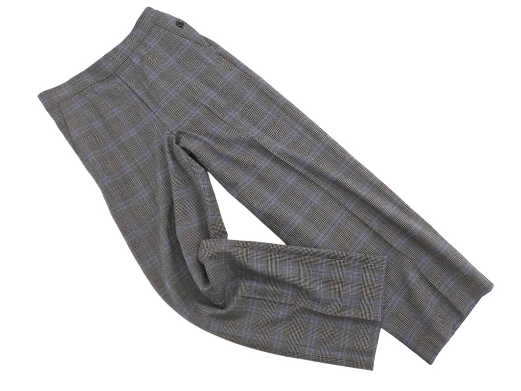Spick & Span スピック&スパン グレンチェック ストレート パンツ size36/グレー ◇■ ☆ fja1 レディース拍卖