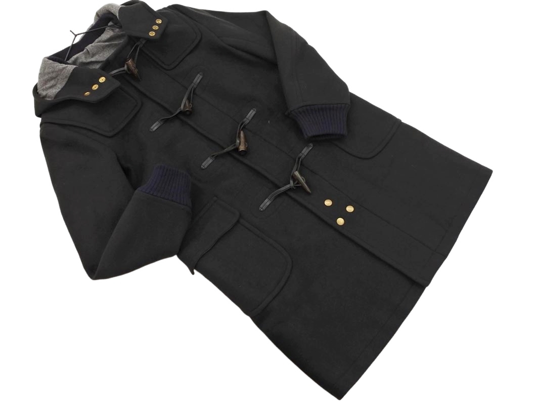 SCYE BASICS サイベーシック ウール100% ダッフル コート size36/黒 ◇■ ☆ fja6 レディース拍卖